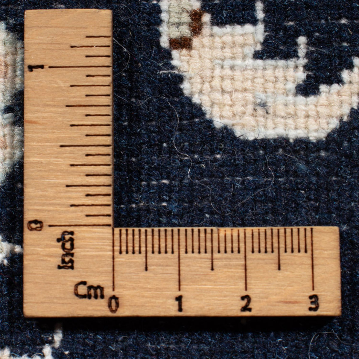 Läufer Perser - Nain - Royal - 197 x 80 cm - dunkelblau