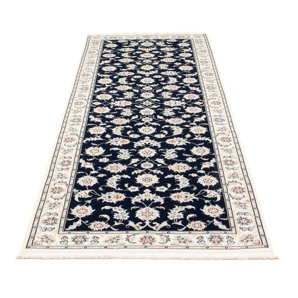 Läufer Perser - Nain - Premium - 250 x 81 cm - dunkelblau