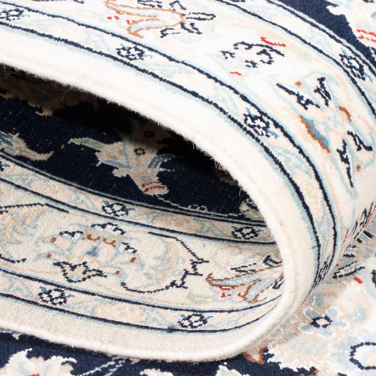 Läufer Perser - Nain - Premium - 306 x 81 cm - dunkelblau