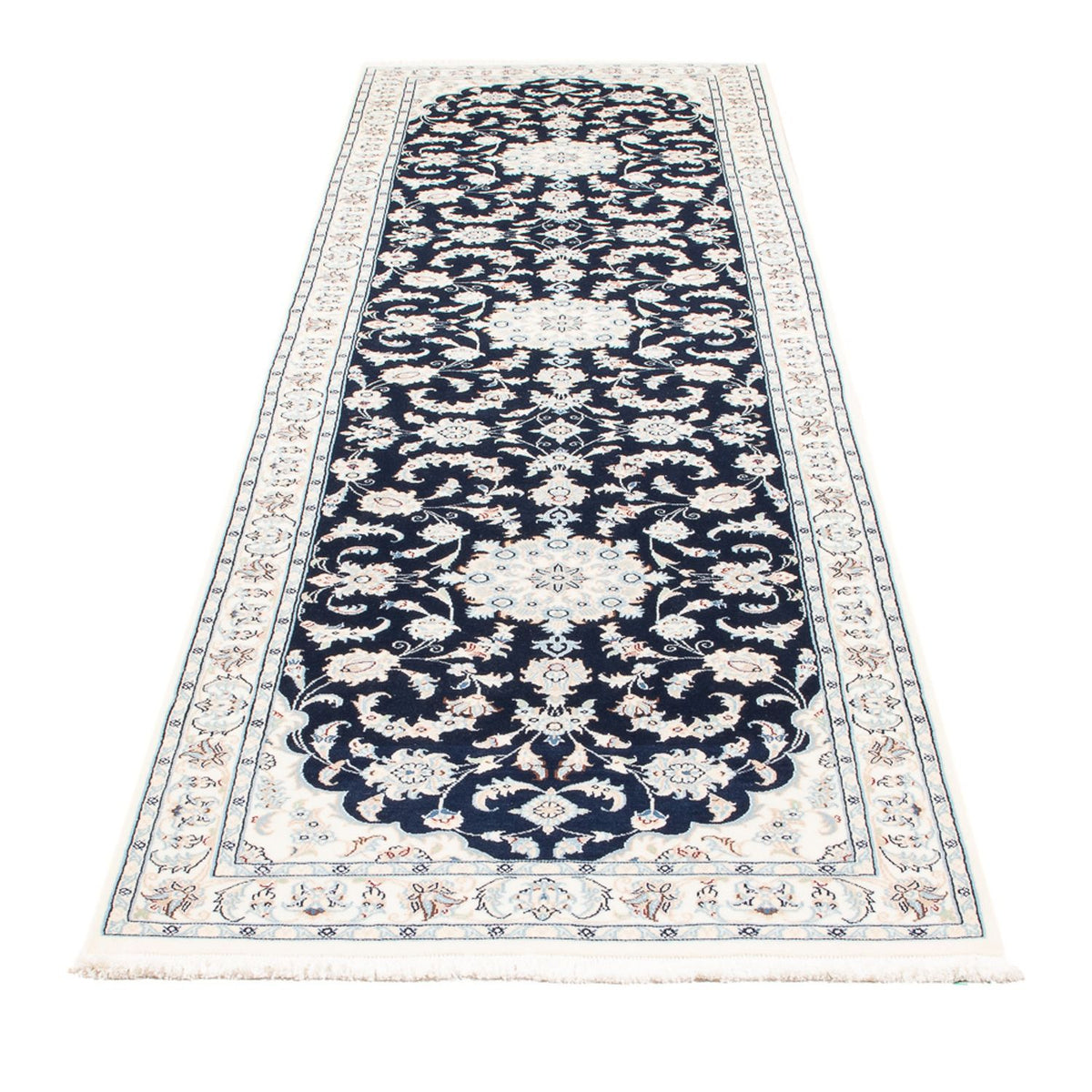 Läufer Perser - Nain - Premium - 306 x 81 cm - dunkelblau