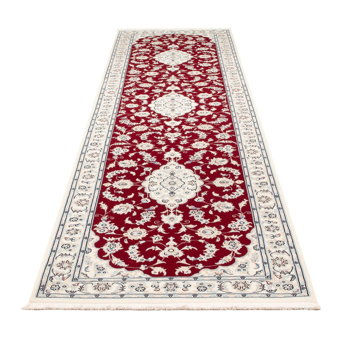 Läufer Perser - Nain - Premium - 347 x 87 cm - rot