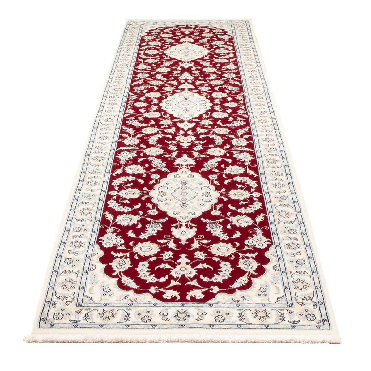 Läufer Perser - Nain - Premium - 350 x 85 cm - rot