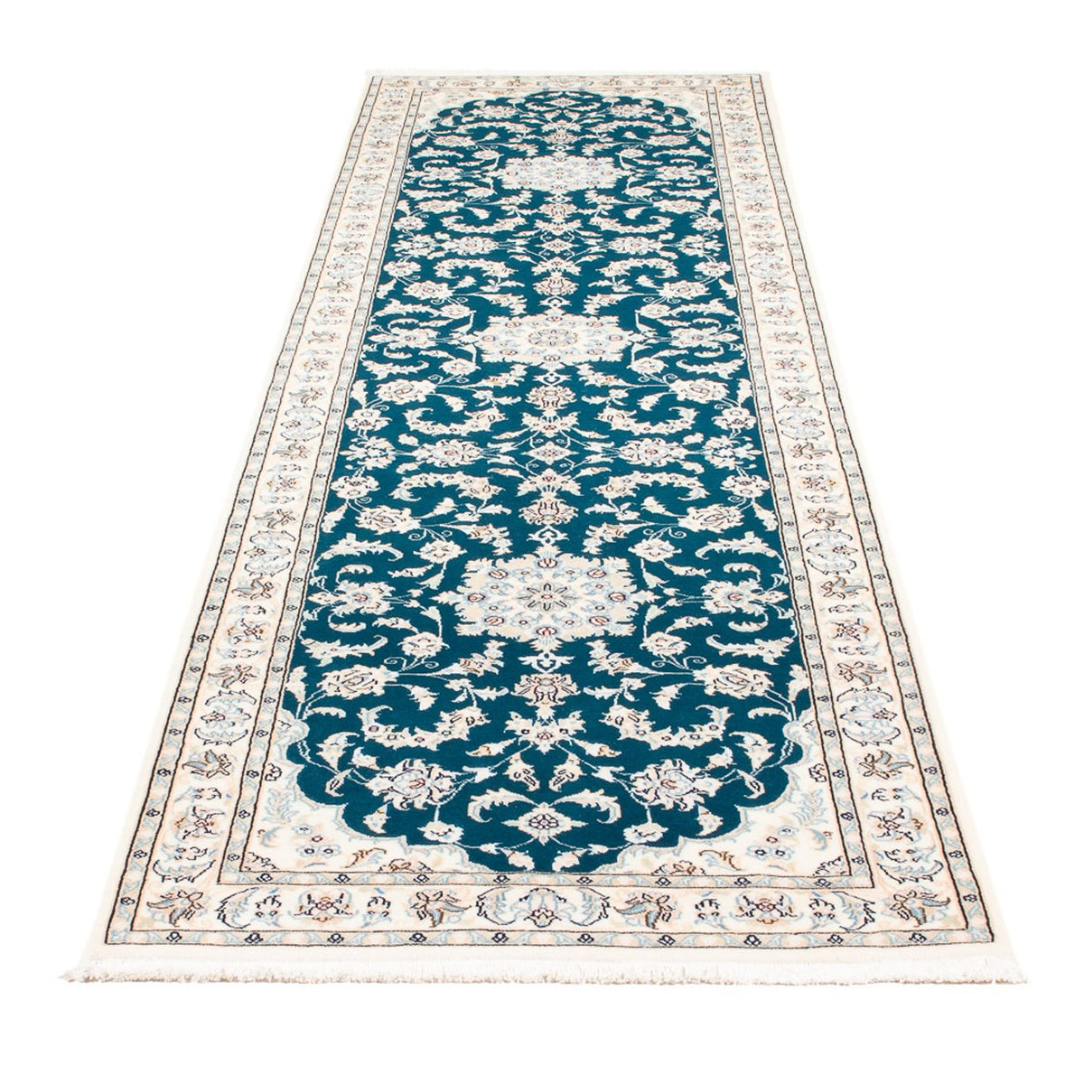 Läufer Perser - Nain - Premium - 298 x 81 cm - dunkelblau