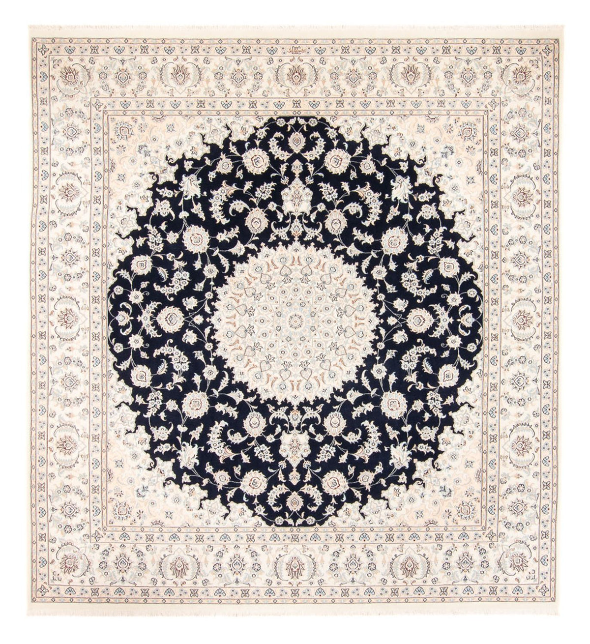 Perserteppich - Nain - 260 x 245 cm - dunkelblau