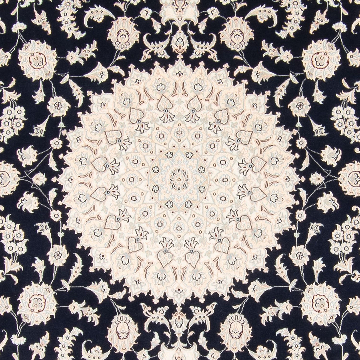 Perserteppich - Nain - 268 x 245 cm - dunkelblau