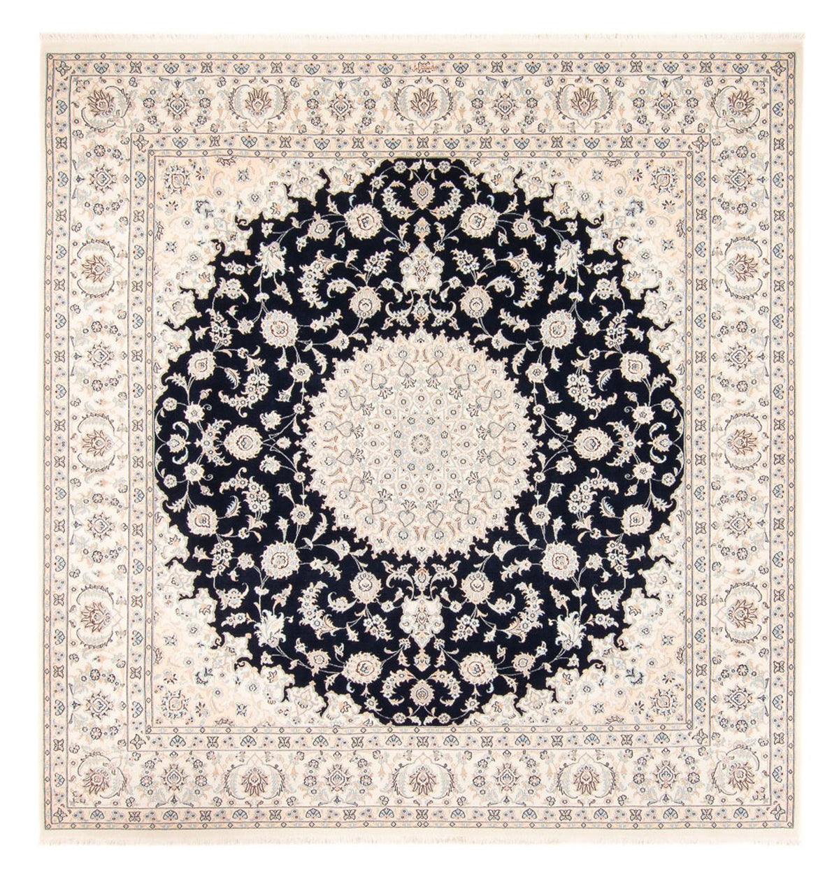 Perserteppich - Nain quadratisch  - 259 x 247 cm - dunkelblau