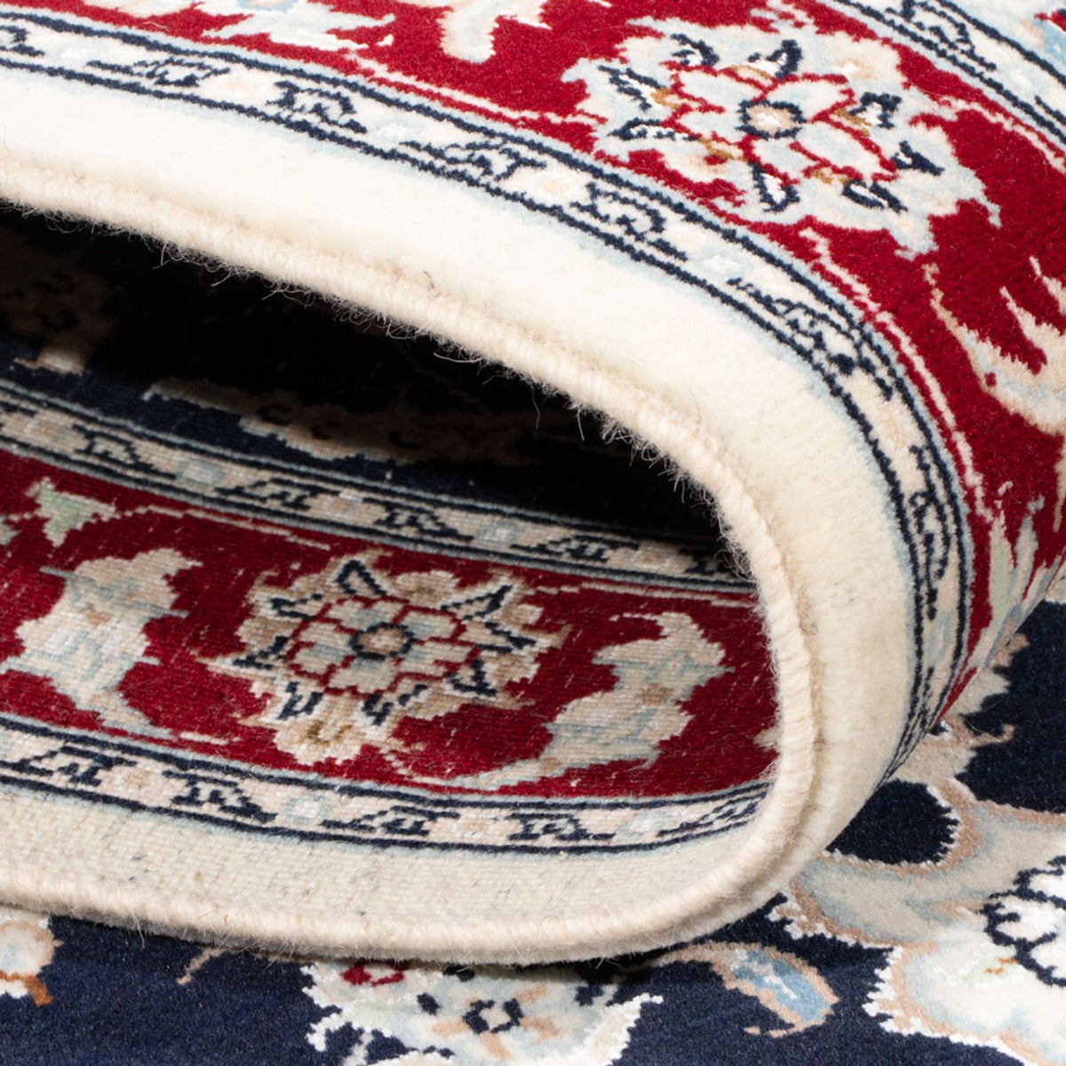 Läufer Perser - Nain - Royal - 196 x 79 cm - dunkelblau