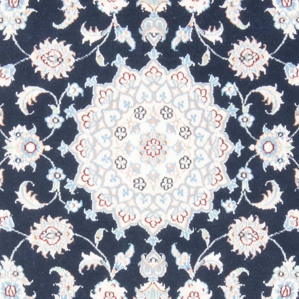 Läufer Perser - Nain - Royal - 201 x 78 cm - dunkelblau