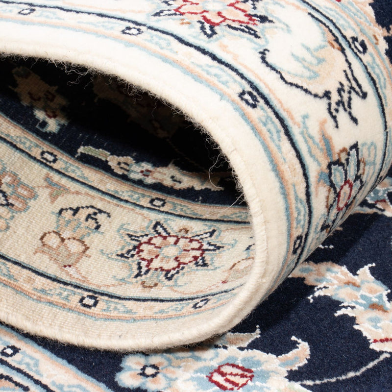 Läufer Perser - Nain - Royal - 201 x 78 cm - dunkelblau