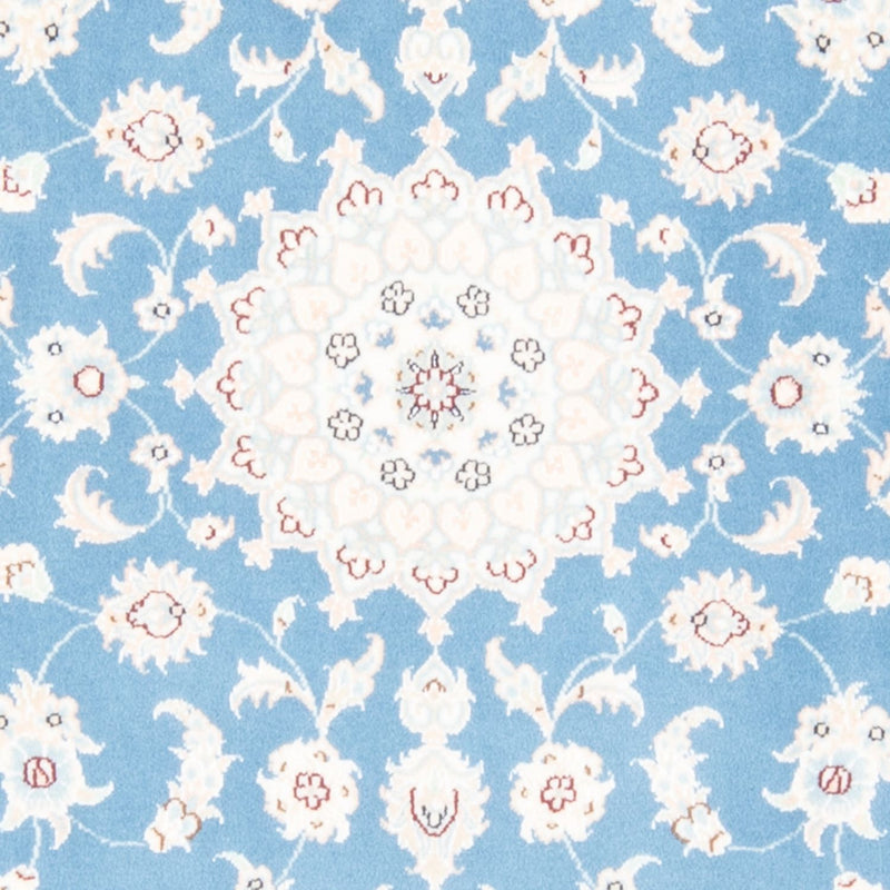 Läufer Perser - Nain - Royal - 197 x 82 cm - hellblau