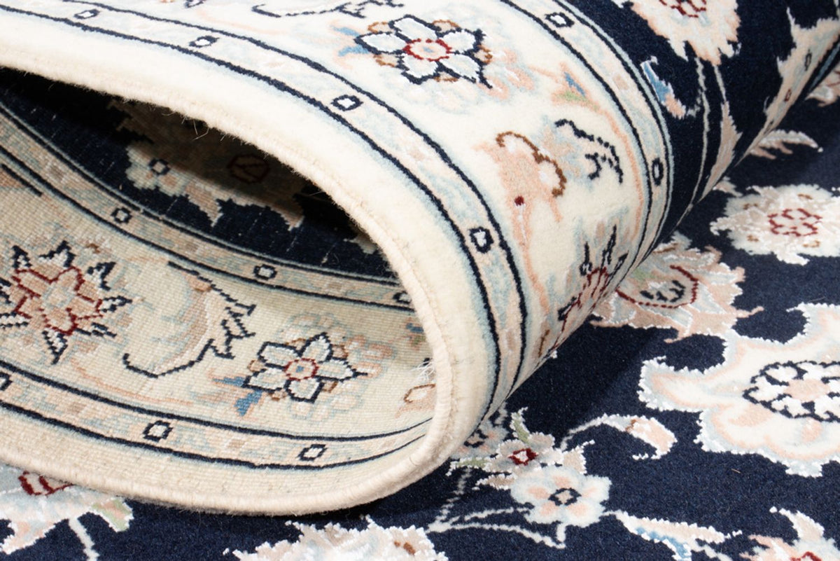 Läufer Perser - Nain - Royal - 198 x 81 cm - dunkelblau