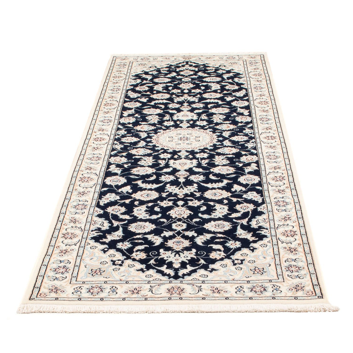 Läufer Perser - Nain - Premium - 241 x 83 cm - dunkelblau