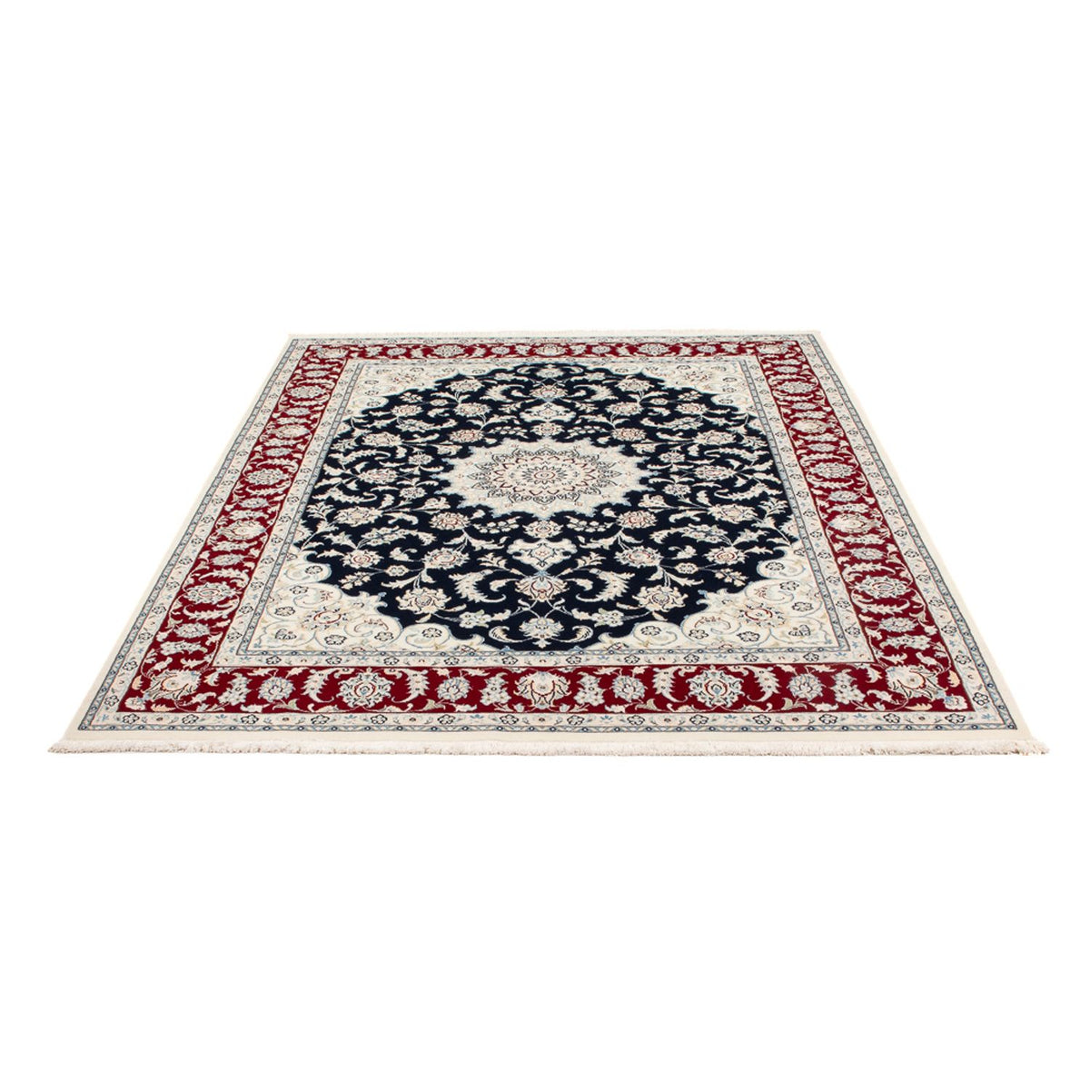 Perserteppich - Nain - Premium - 204 x 150 cm - dunkelblau