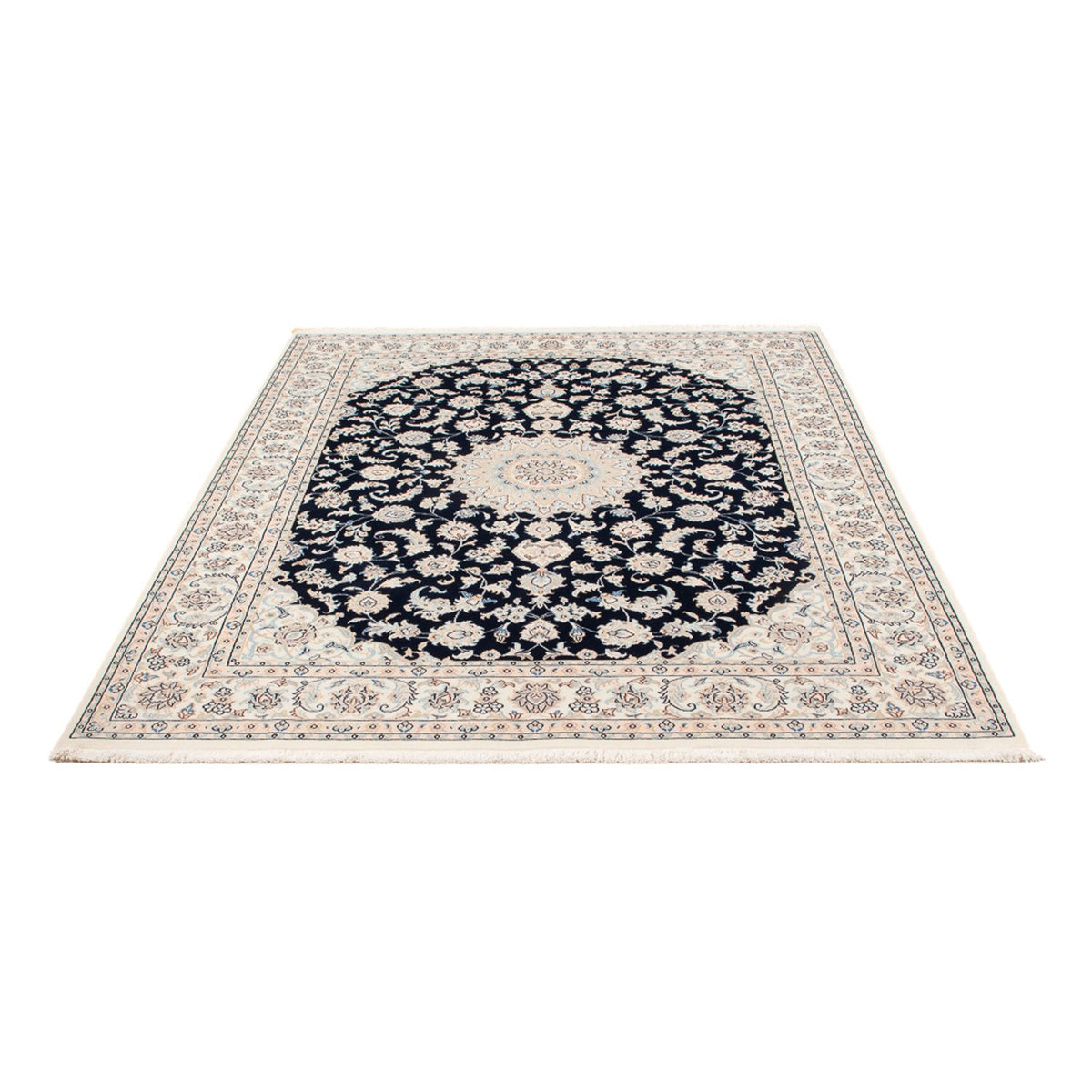 Perserteppich - Nain - Premium - 198 x 150 cm - dunkelblau