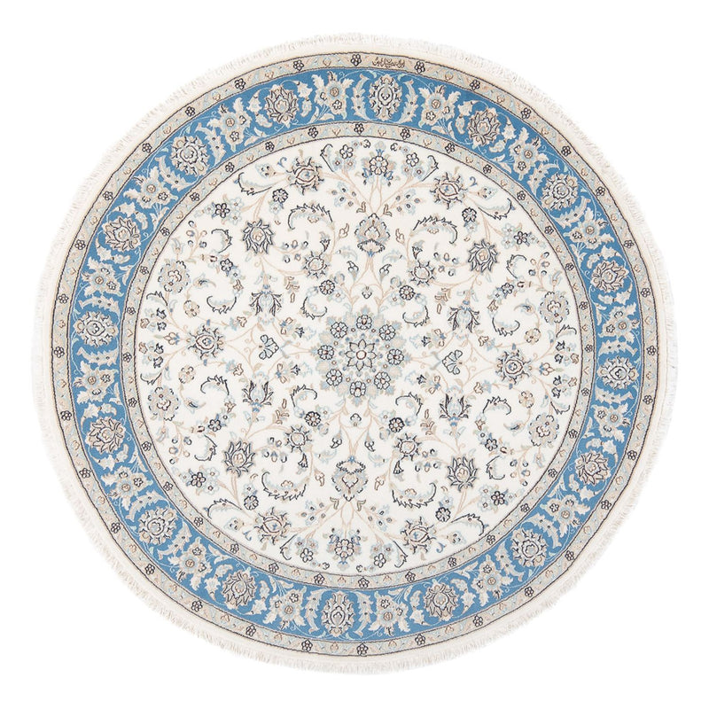 Perserteppich - Nain - Premium rund  - 148 x 149 cm - creme