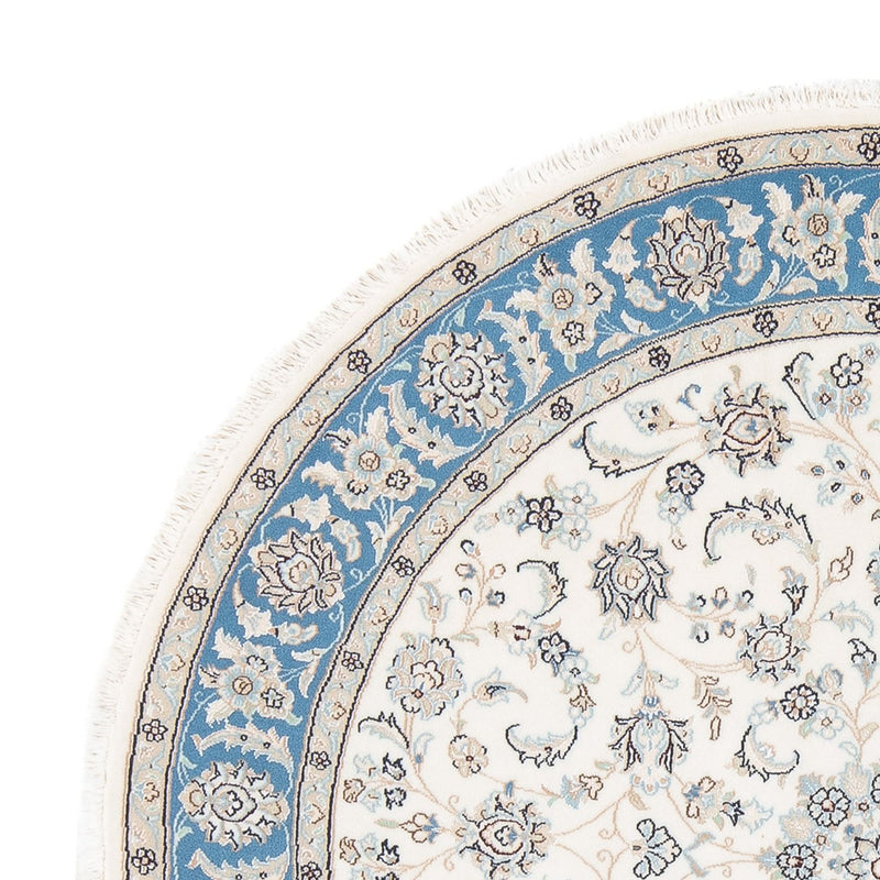 Perserteppich - Nain - Premium rund  - 148 x 149 cm - creme