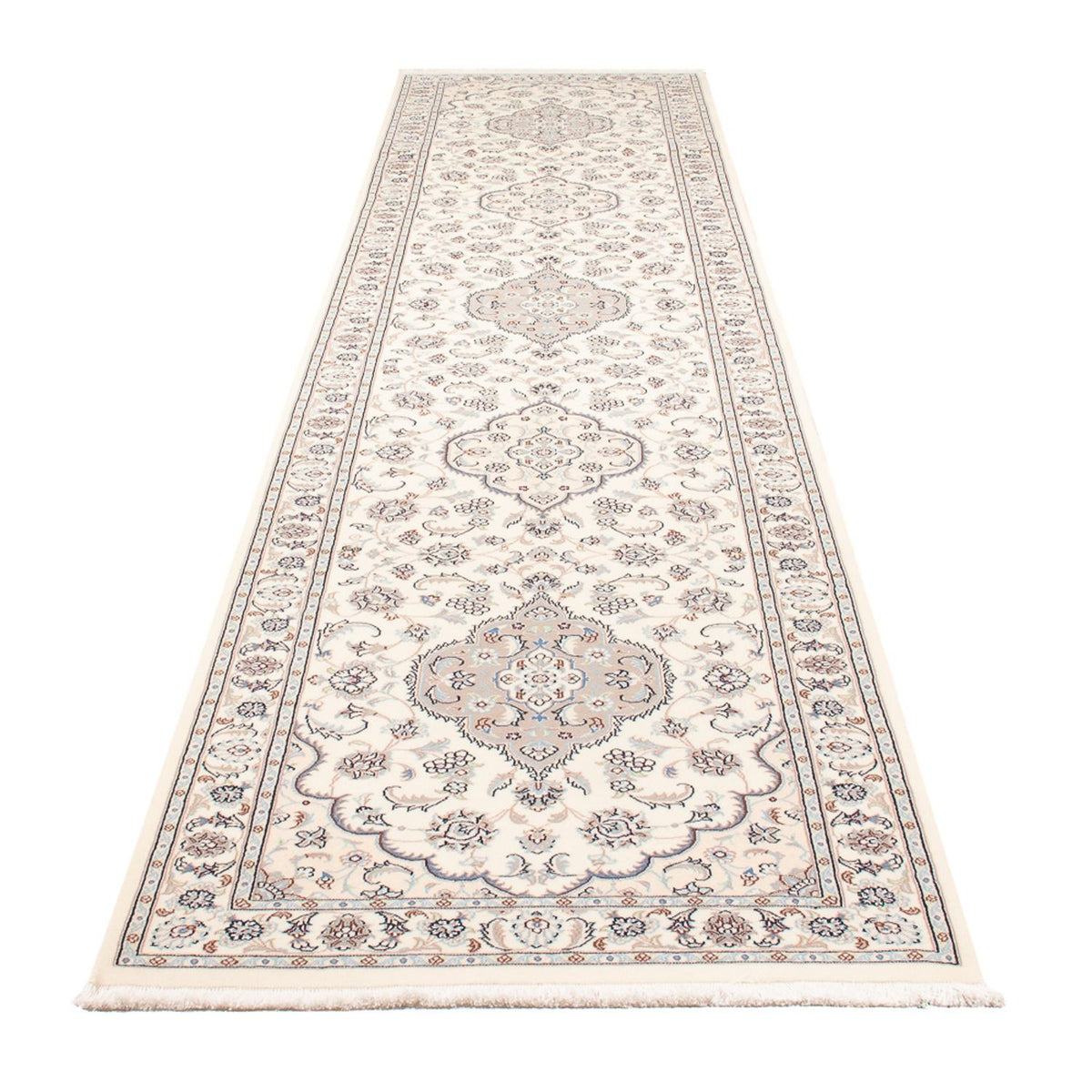 Läufer Perser - Nain - Premium - 410 x 90 cm - creme