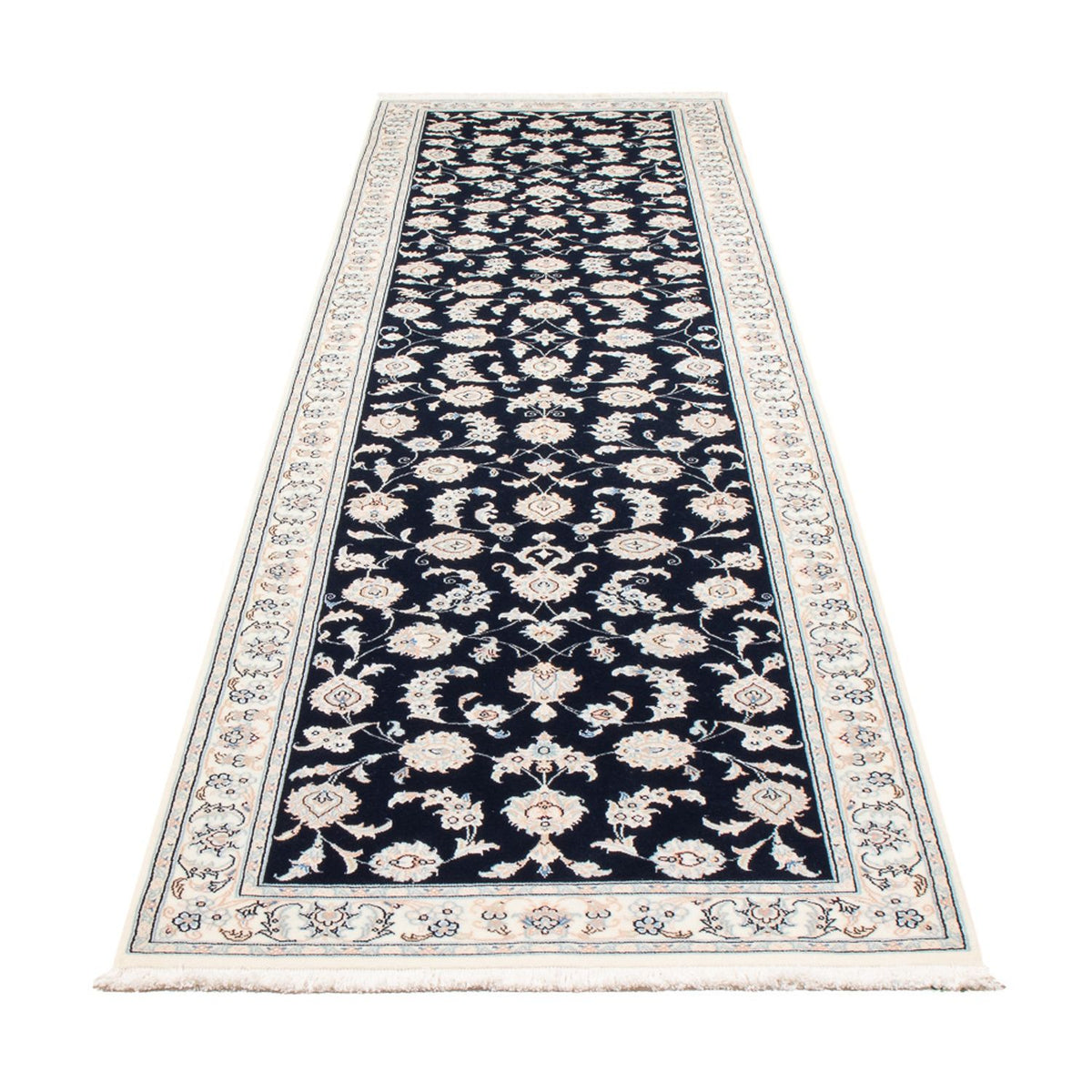 Läufer Perser - Nain - Premium - 339 x 85 cm - dunkelblau