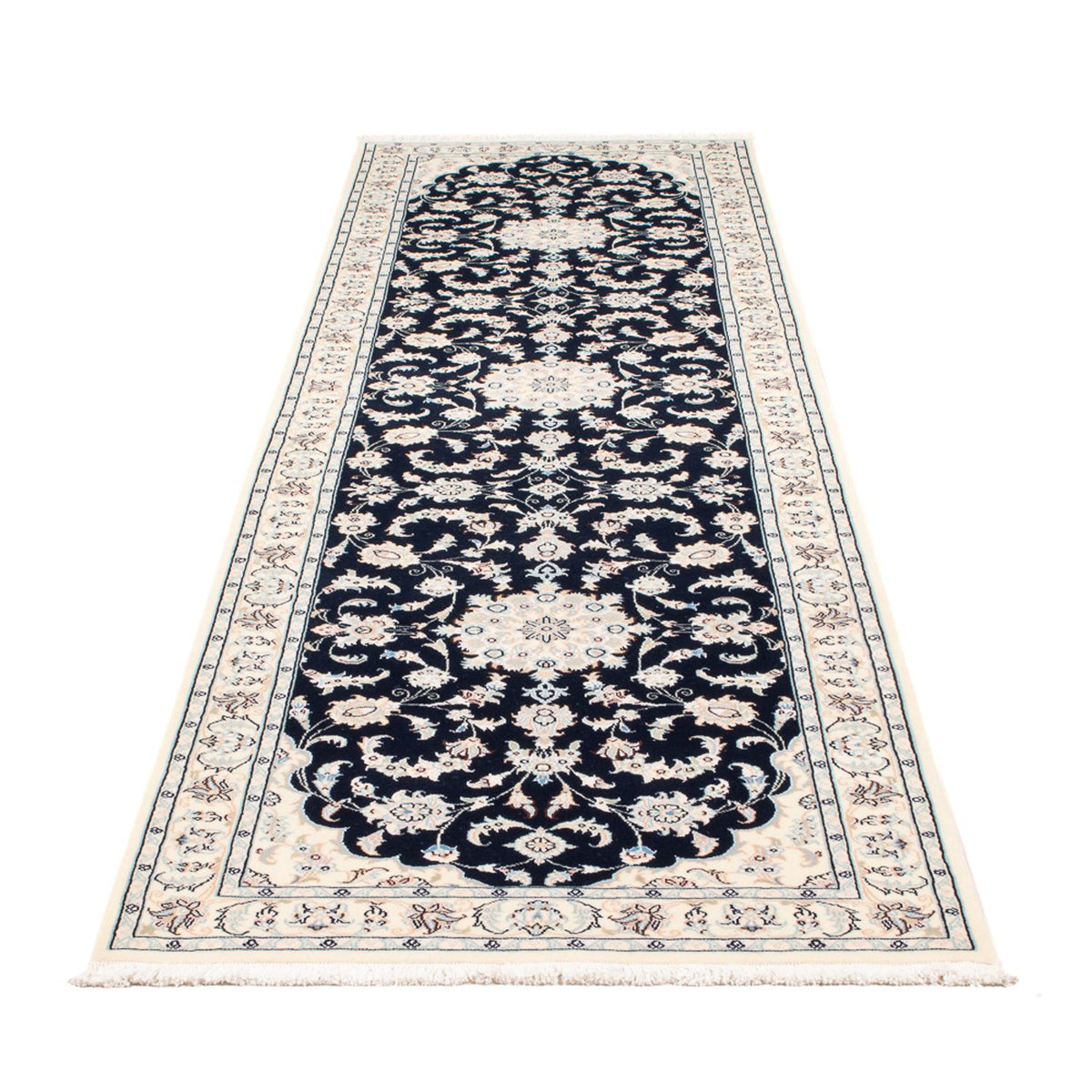 Läufer Perser - Nain - Premium - 296 x 81 cm - dunkelblau