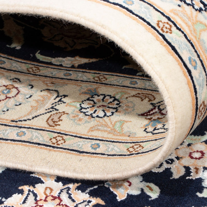 Läufer Perser - Nain - Premium - 400 x 90 cm - dunkelblau