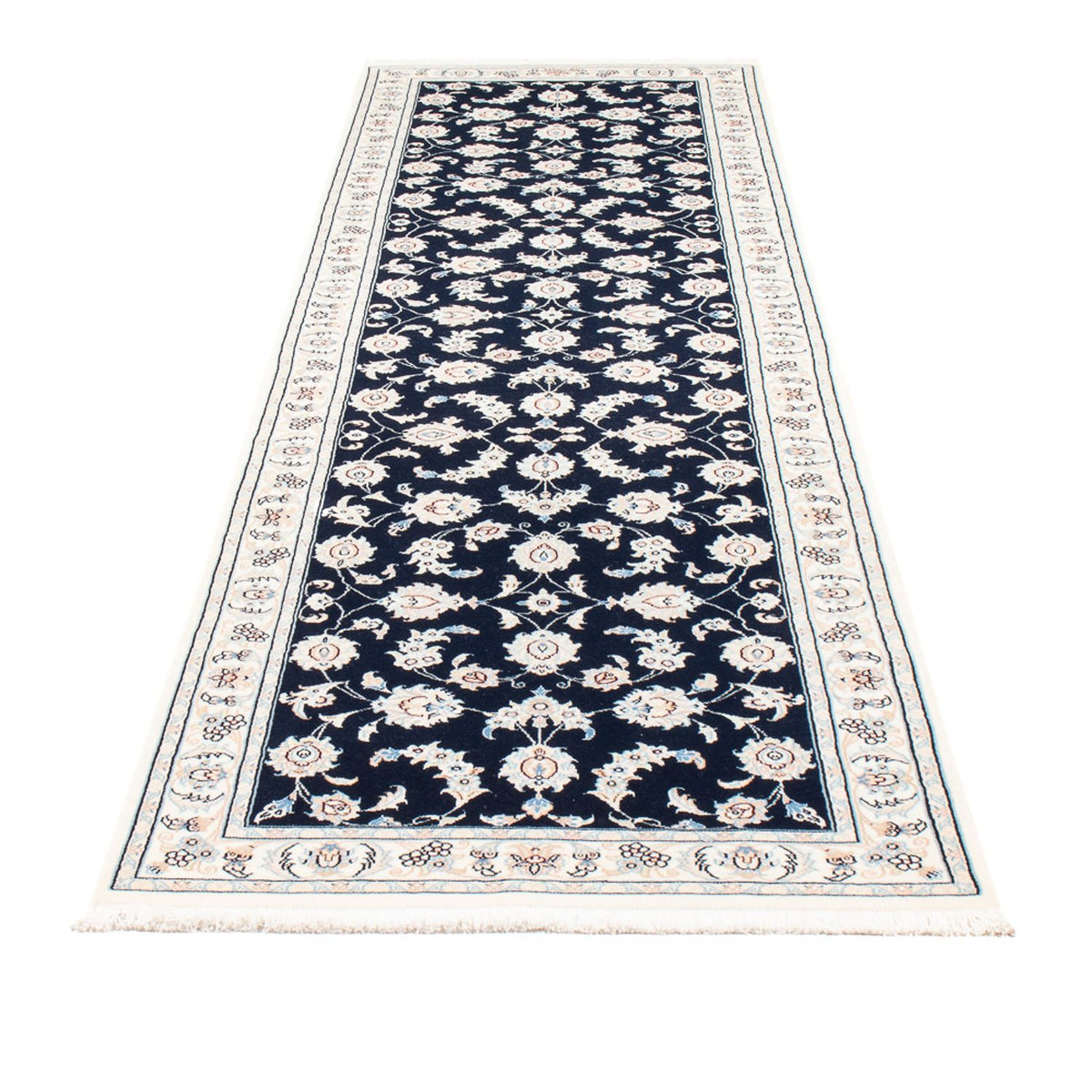 Läufer Perser - Nain - Premium - 290 x 81 cm - dunkelblau