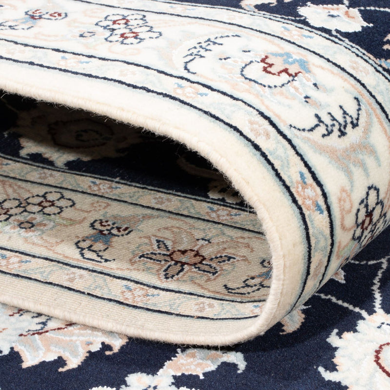 Läufer Perser - Nain - Premium - 302 x 80 cm - dunkelblau