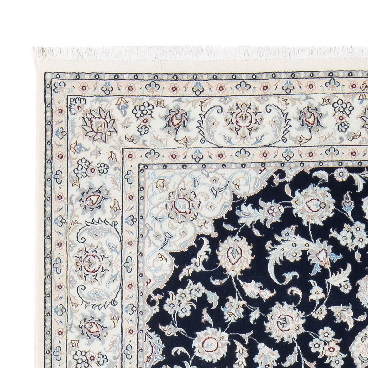 Perserteppich - Nain - Premium - 200 x 150 cm - dunkelblau