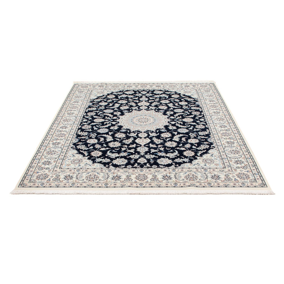 Perserteppich - Nain - Premium - 199 x 149 cm - dunkelblau