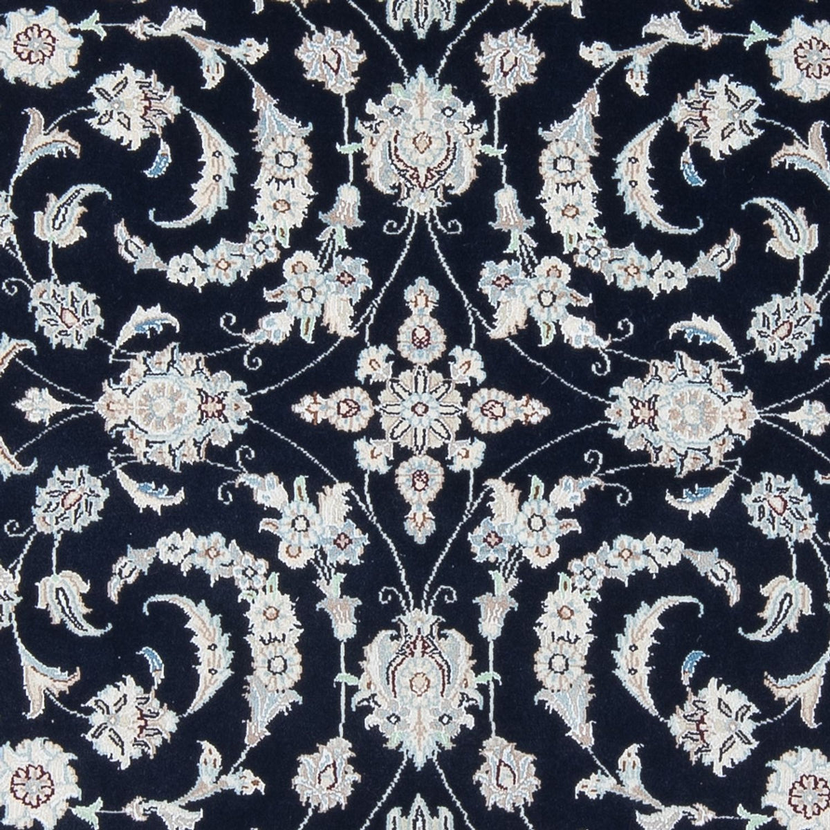 Perserteppich - Nain - Premium - 196 x 151 cm - dunkelblau