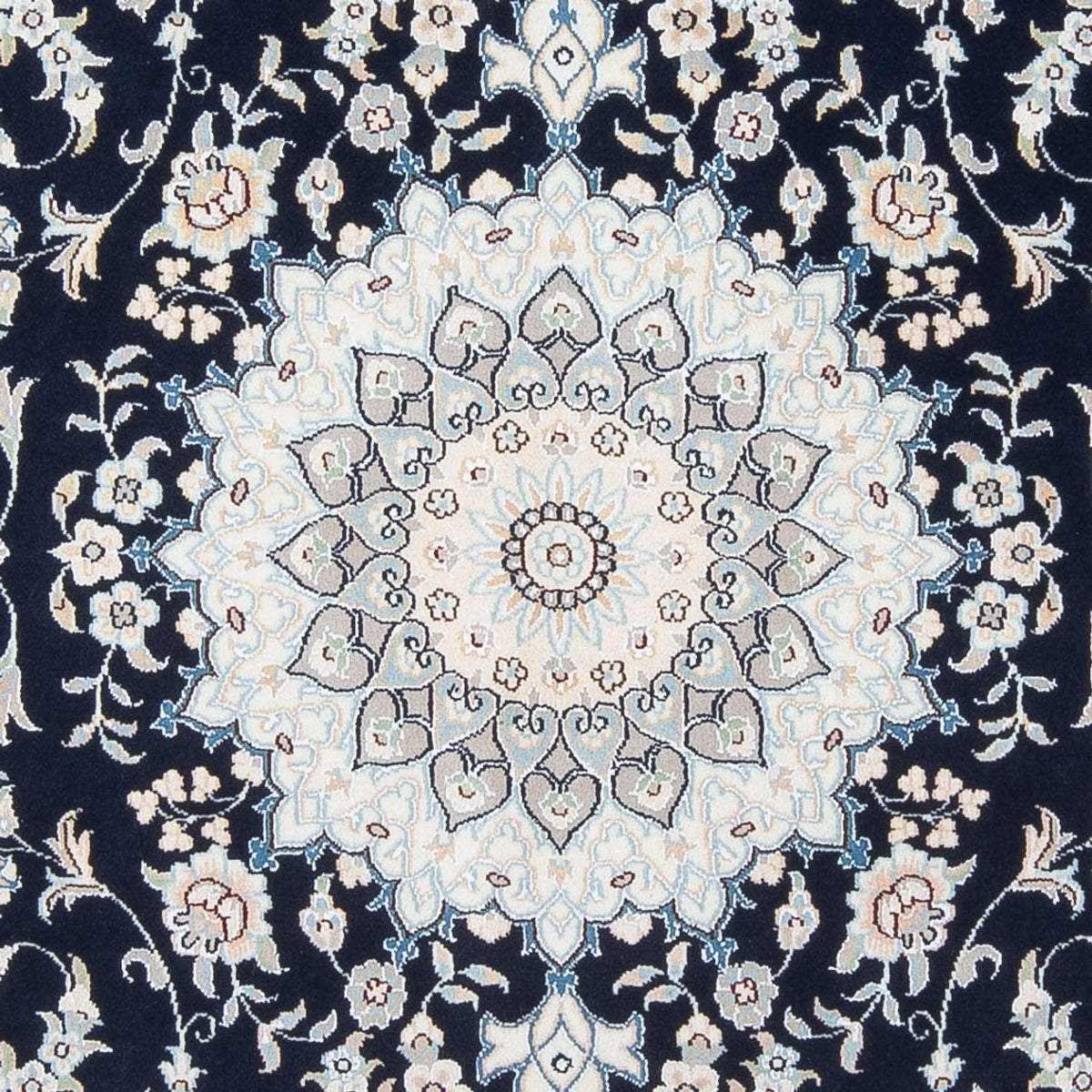 Perserteppich - Nain - Premium - 196 x 148 cm - dunkelblau