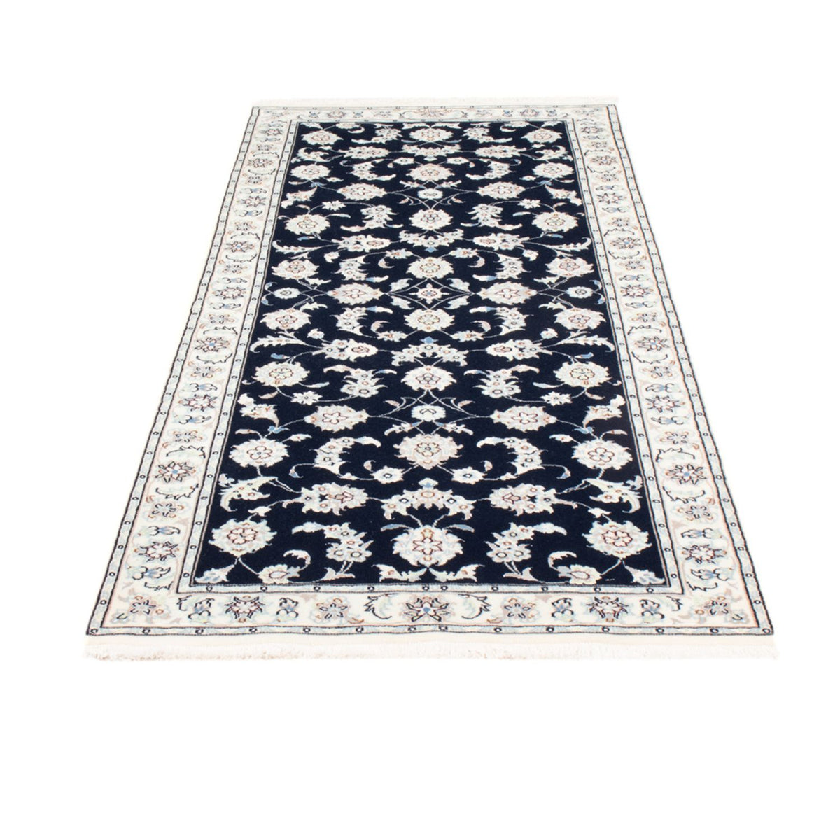 Läufer Perser - Nain - Royal - 195 x 81 cm - dunkelblau