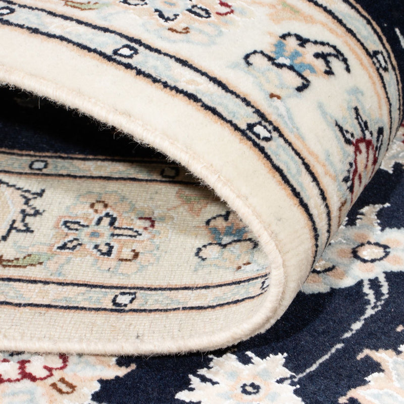 Läufer Perser - Nain - Royal - 197 x 80 cm - dunkelblau