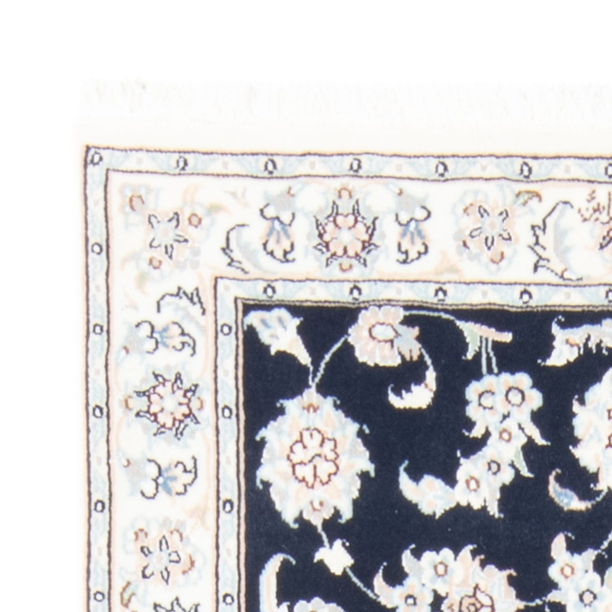 Läufer Perser - Nain - Royal - 194 x 80 cm - dunkelblau