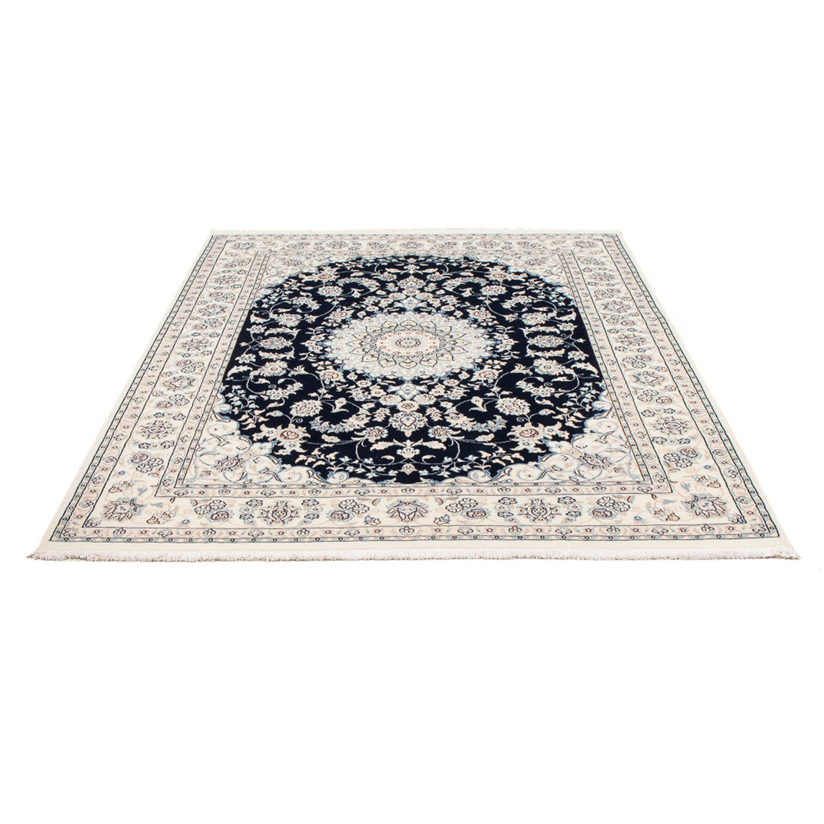 Perserteppich - Nain - Premium - 199 x 150 cm - dunkelblau