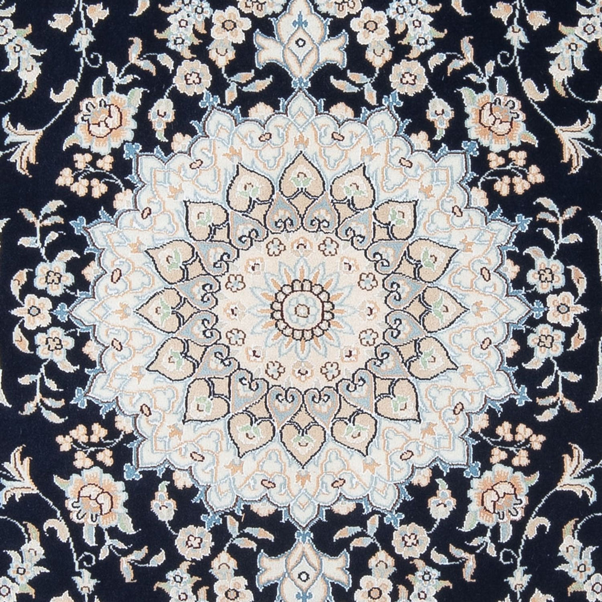 Perserteppich - Nain - Premium - 195 x 150 cm - dunkelblau
