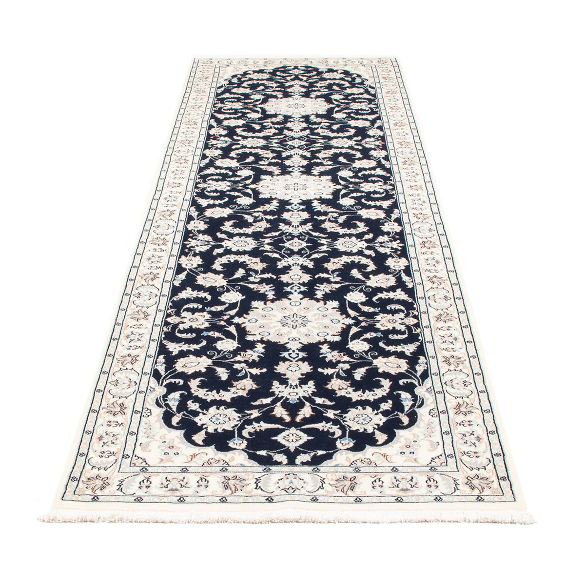 Läufer Perser - Nain - Premium - 297 x 82 cm - dunkelblau
