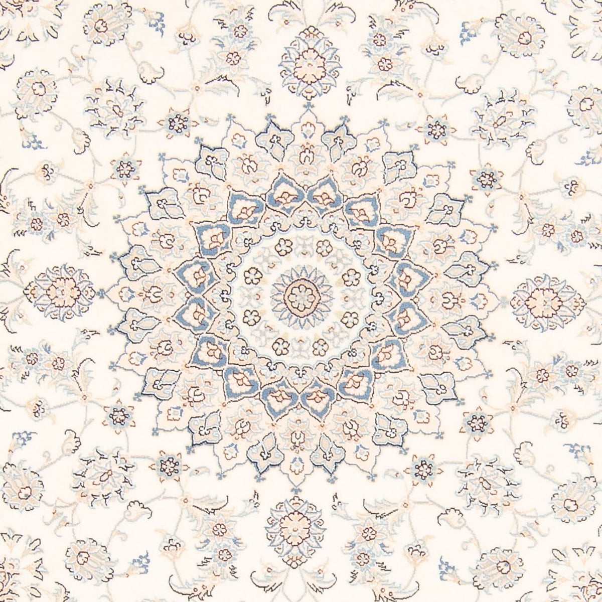 Perserteppich - Nain rund  - 197 x 196 cm - creme