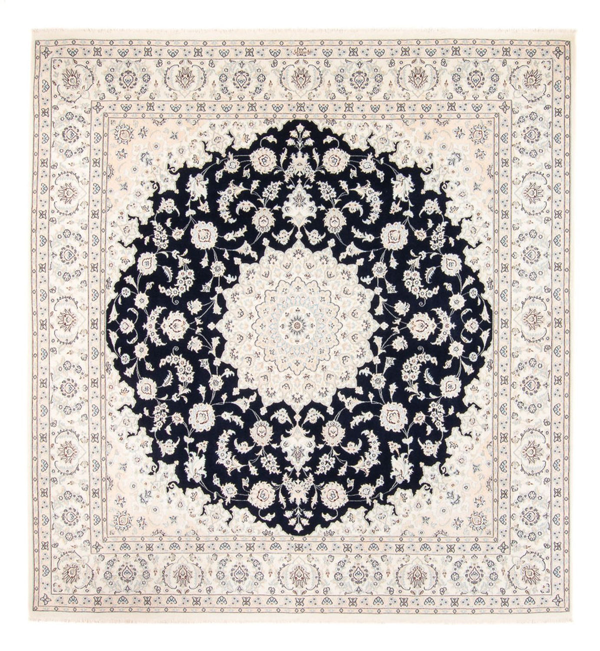 Perserteppich - Nain - 264 x 246 cm - dunkelblau