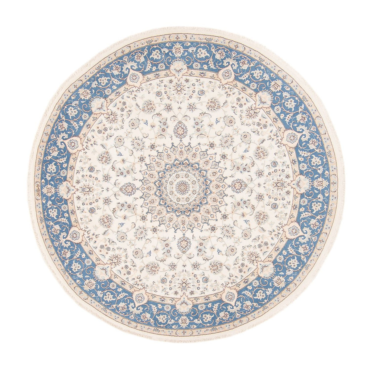 Perserteppich - Nain rund  - 200 x 200 cm - creme
