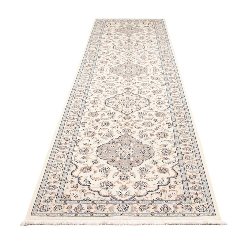Läufer Perser - Nain - Premium - 398 x 88 cm - creme