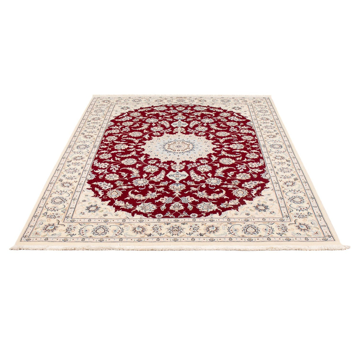 Perserteppich - Nain - Premium - 205 x 135 cm - rot
