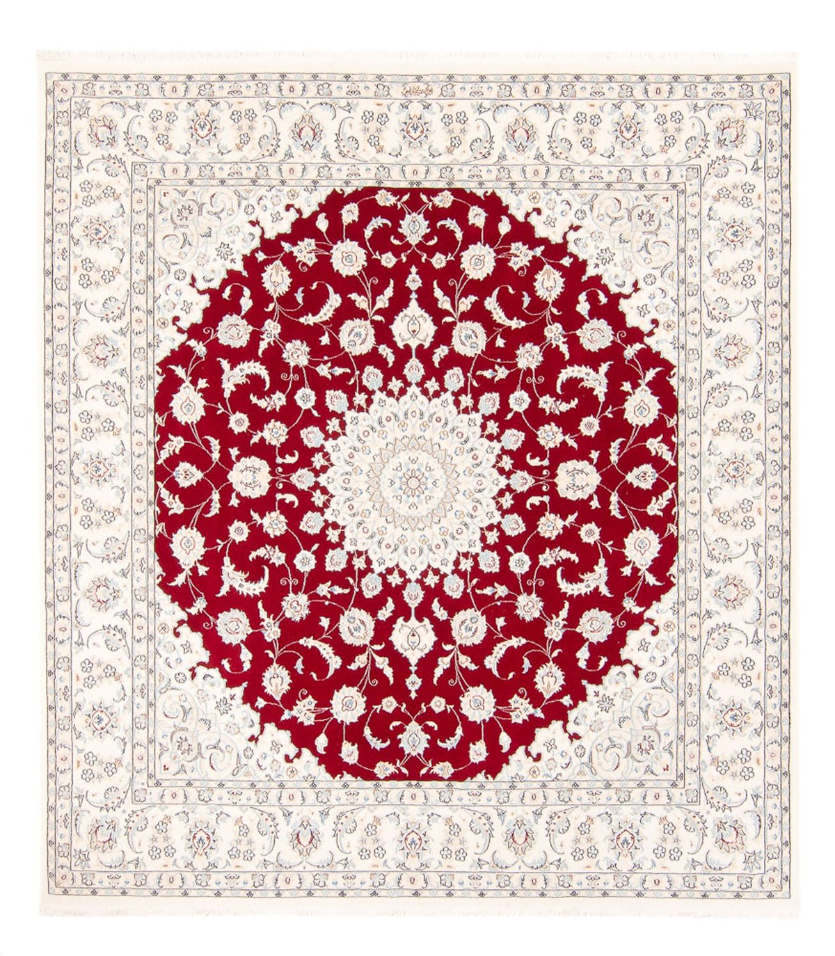 Perserteppich - Nain quadratisch - 210 x 194 cm - rot