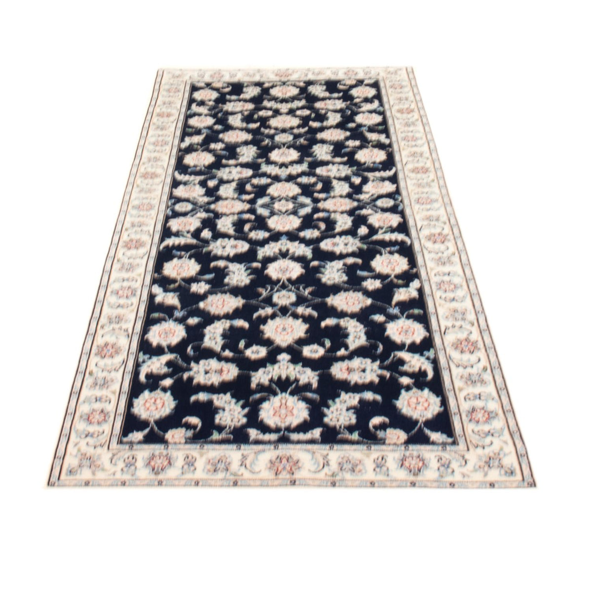 Läufer Perser - Nain - Royal - 203 x 80 cm - dunkelblau