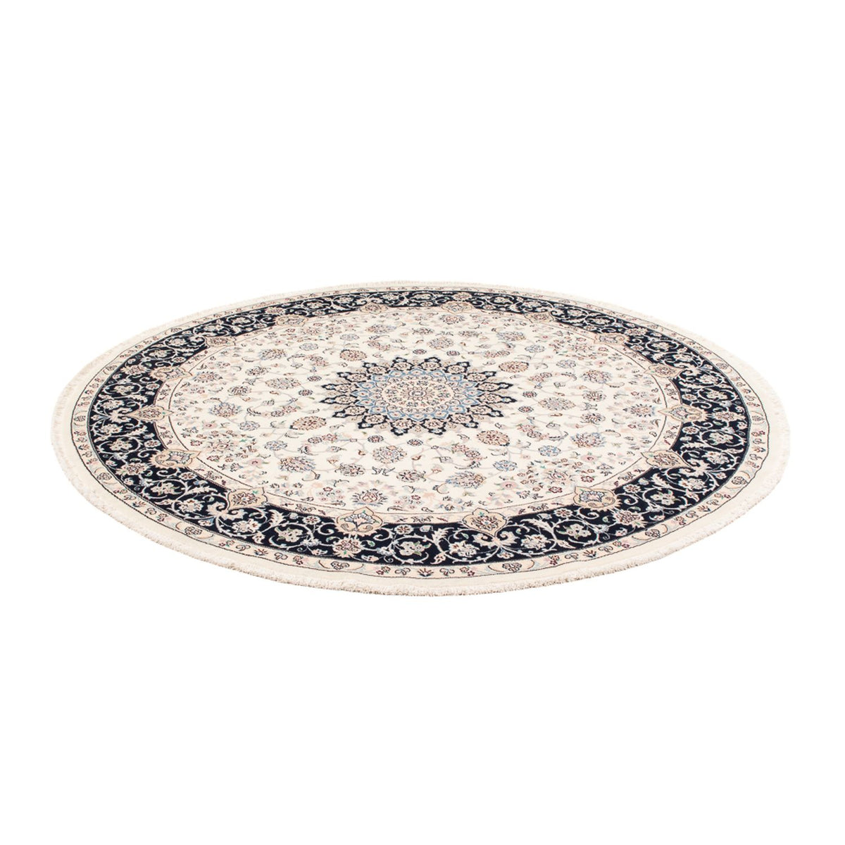 Perserteppich - Nain rund  - 200 x 200 cm - creme