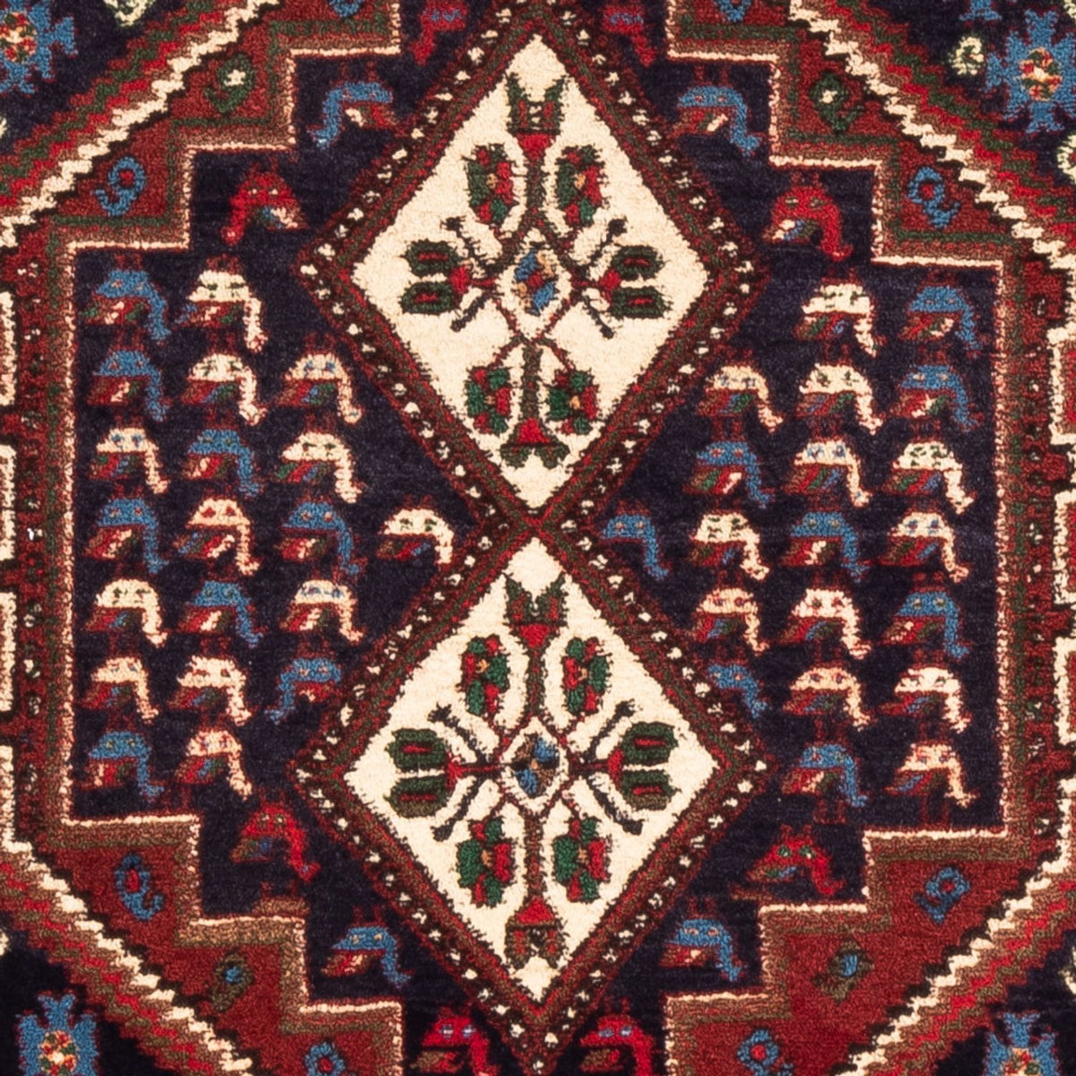 Perserteppich - Nomadic - 150 x 97 cm - dunkelblau
