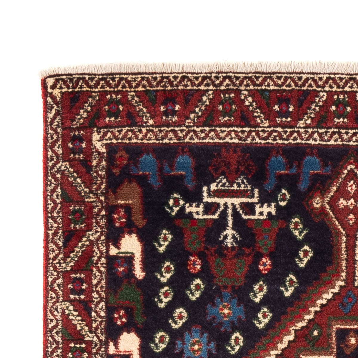 Perserteppich - Nomadic - 150 x 97 cm - dunkelblau