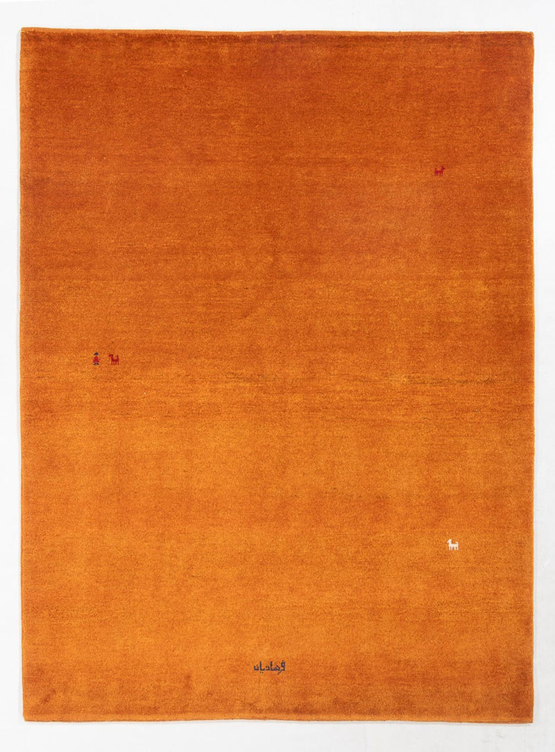 Gabbeh Teppich - Perser - 193 x 153 cm - orange