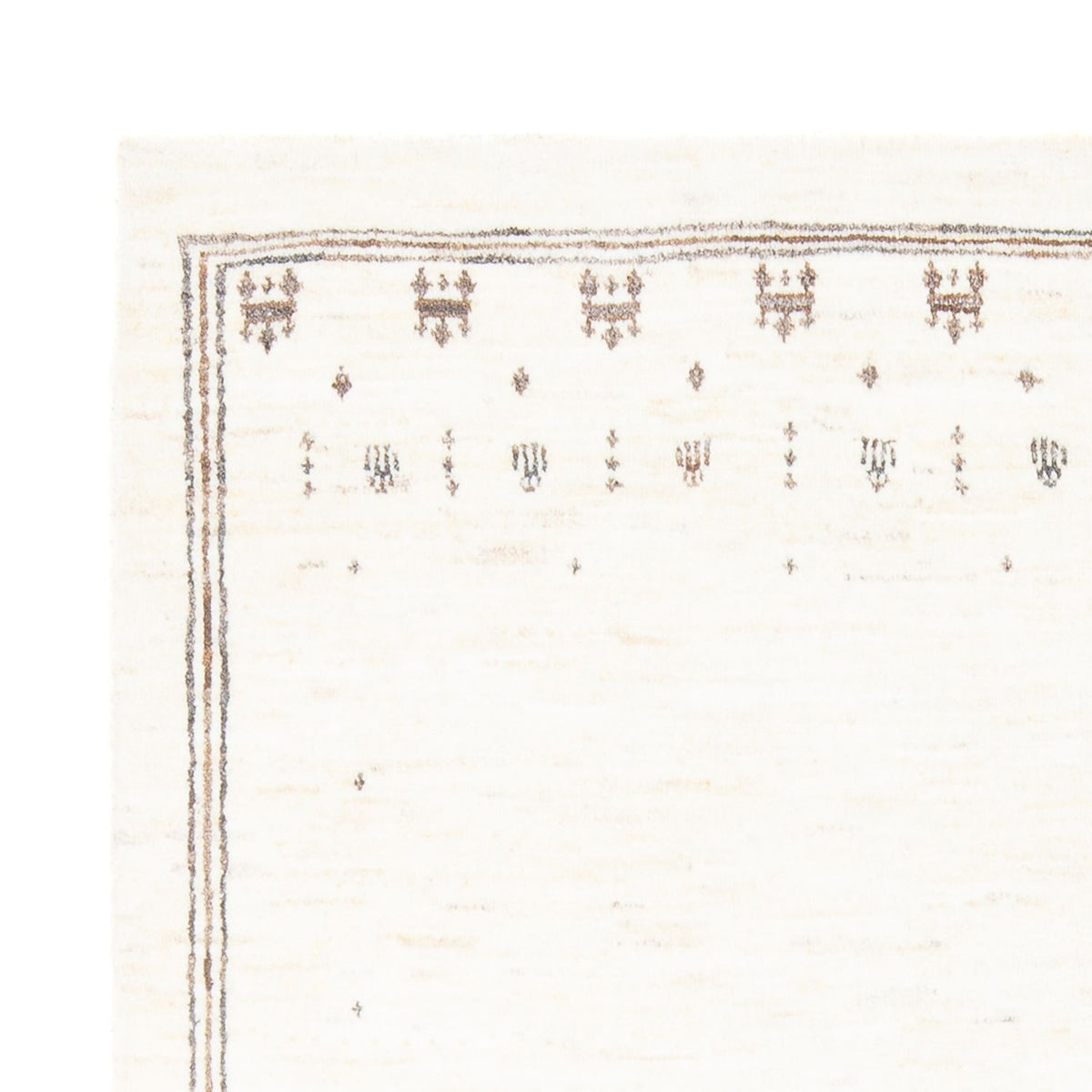 Gabbeh Teppich - Perser - 198 x 150 cm - weiß