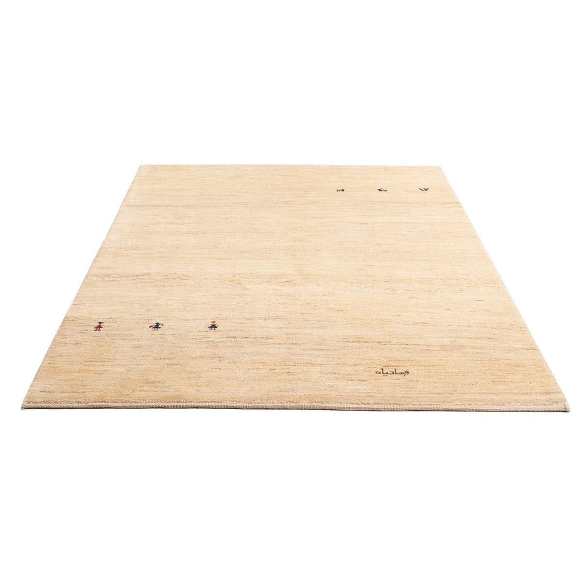 Gabbeh Teppich - Perser - 202 x 138 cm - silber