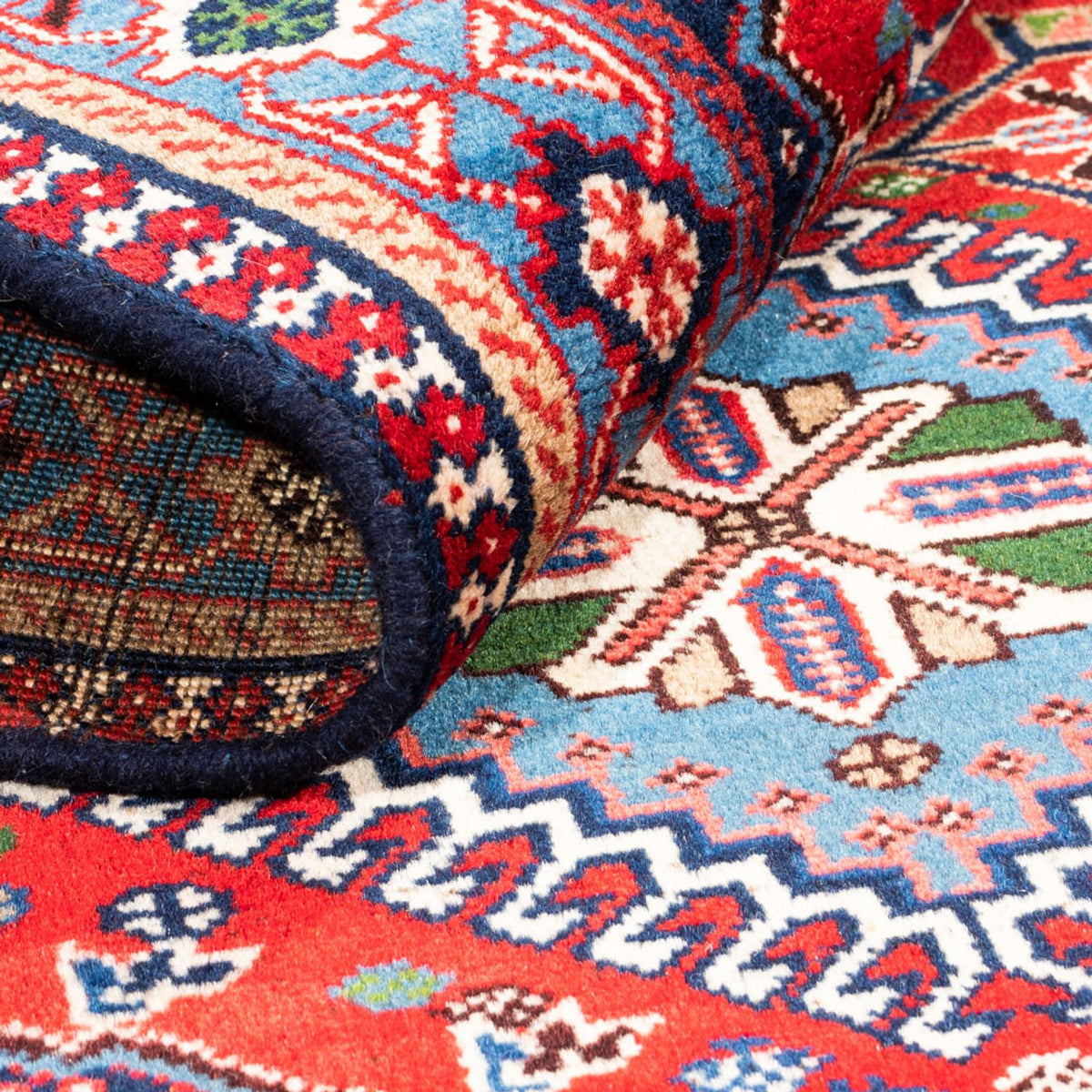 Perserteppich - Nomadic - 115 x 82 cm - rot